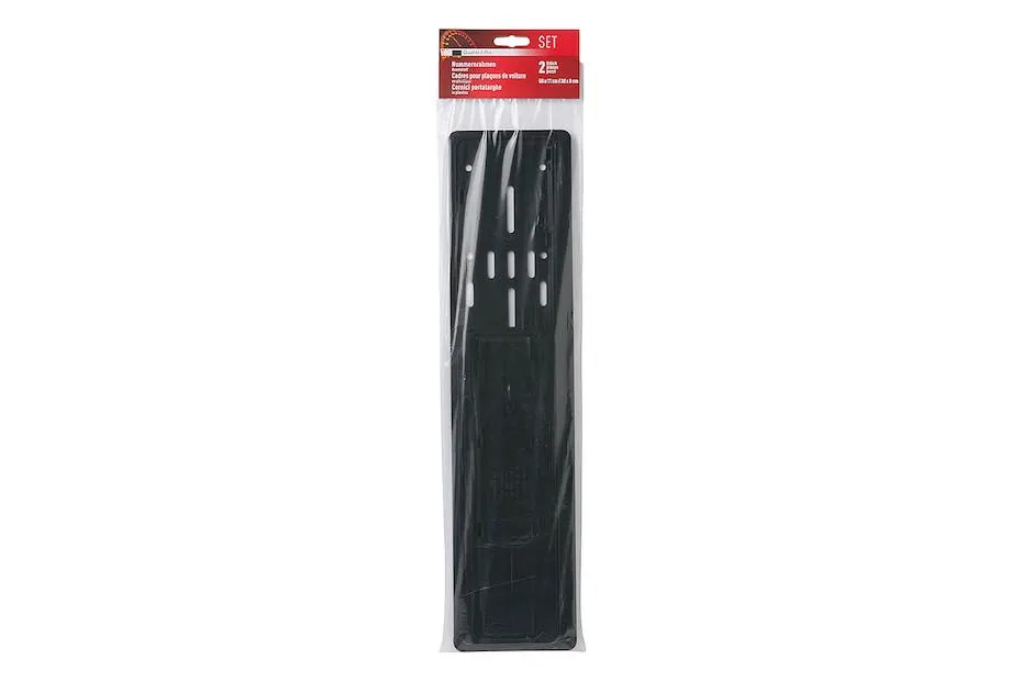 Qualité & Prix Nummernrahmen Set Schwarz Langformat | 50 × 11 cm | 30 × 8 cm
