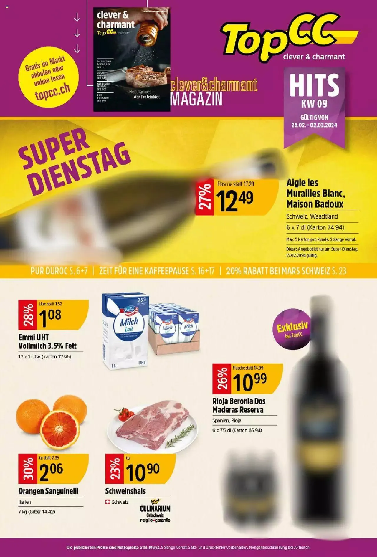 TopCC Aktionen von 26. Februar bis 2. März 2024 - Prospekt seite