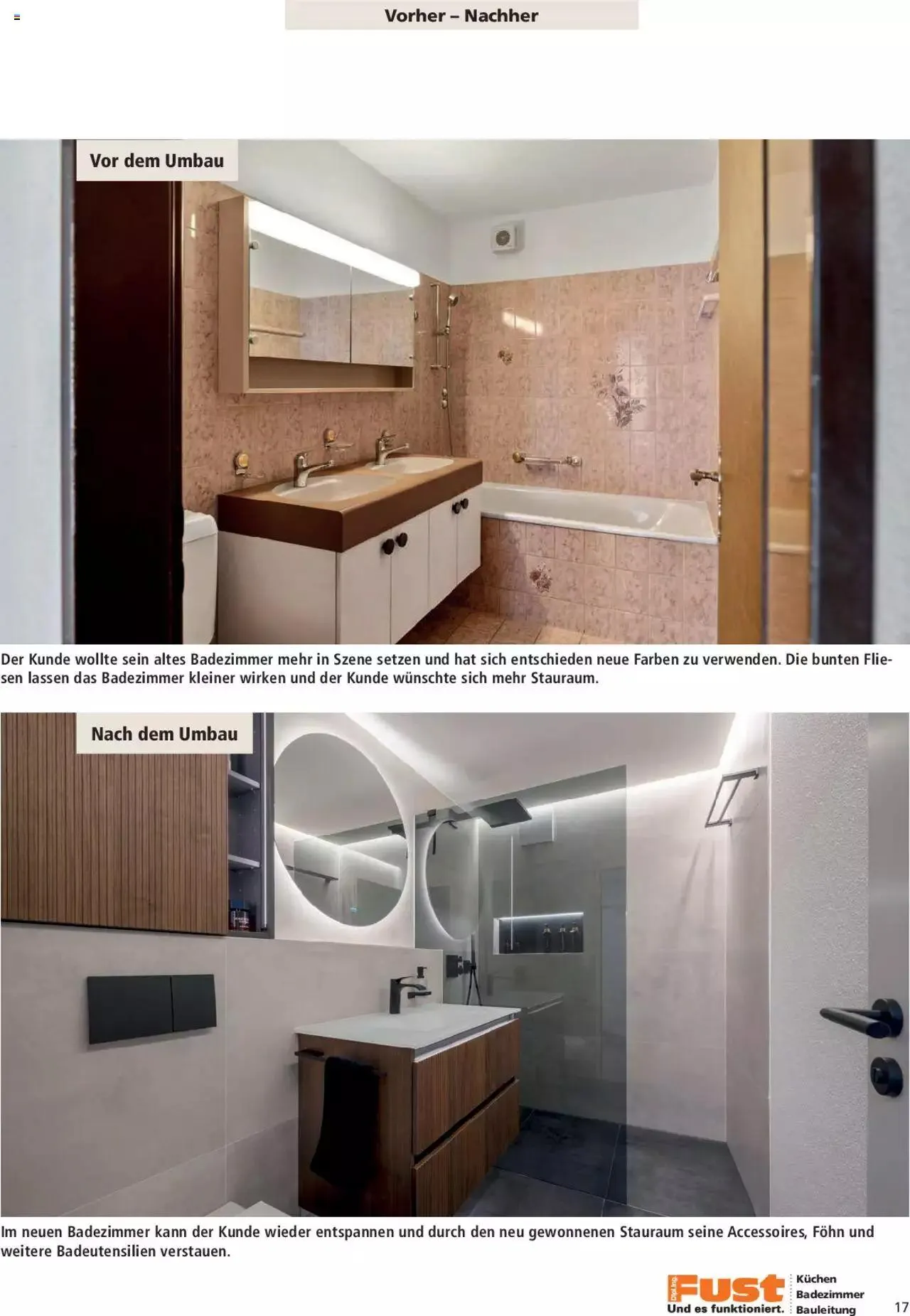 Fust Aktionen Badezimmermagazin von 17. April bis 31. Dezember 2024 - Prospekt seite  17