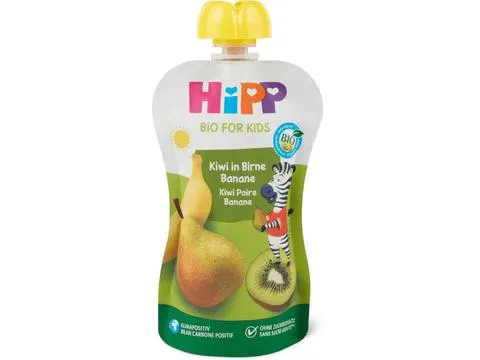 HiPP Bio Hippis · Quetschbeutel für Babys Kiwi in Birne-Banane · Ab 12 Monaten
