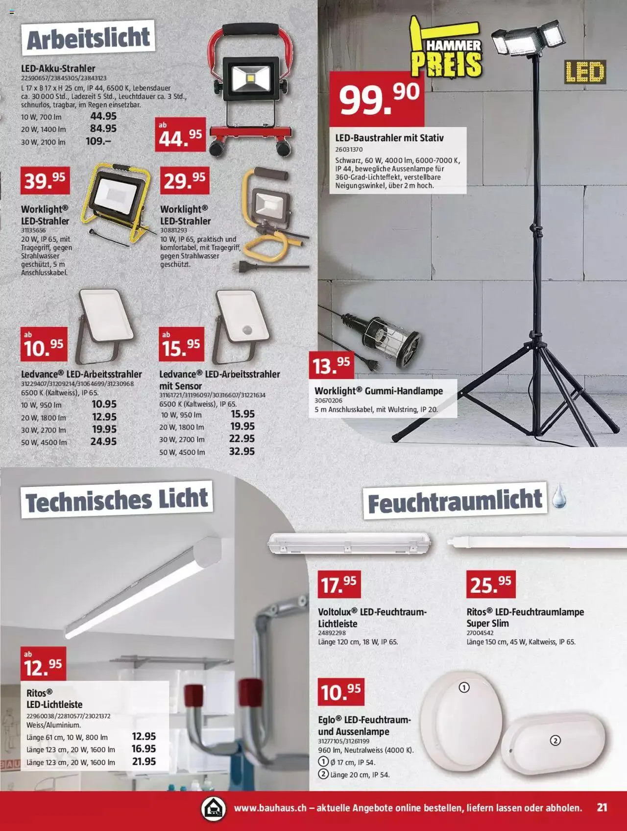 Bauhaus Aktionen von 2. Oktober bis 29. Oktober 2023 - Prospekt seite  21