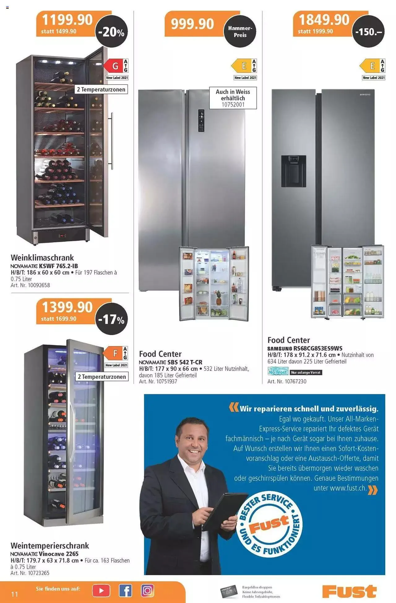 Fust Aktionen von 30. Mai bis 23. Juni 2024 - Prospekt seite 11