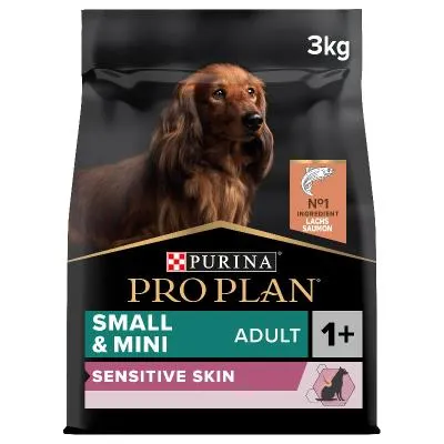 Pro Plan Hundefutter Adult Small & Mini Sensitive Skin Lachs 3kg