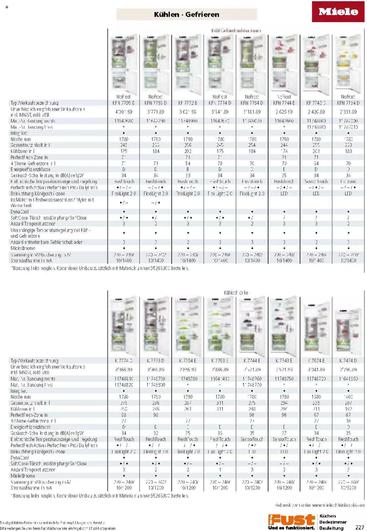 Fust Küchen- und Badezimmerprospekt von 4. März bis 31. Dezember 2024 - Prospekt seite  227