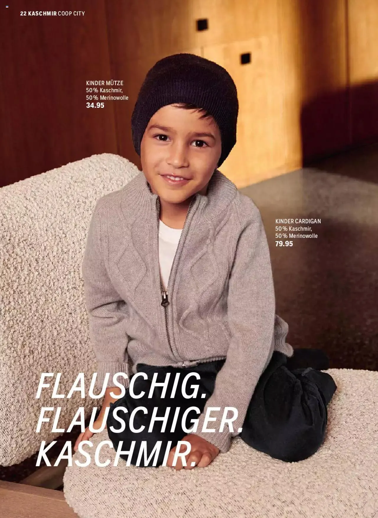 Coop City Aktionen Cashmere Collection von 5. September bis 31. Dezember 2023 - Prospekt seite 22
