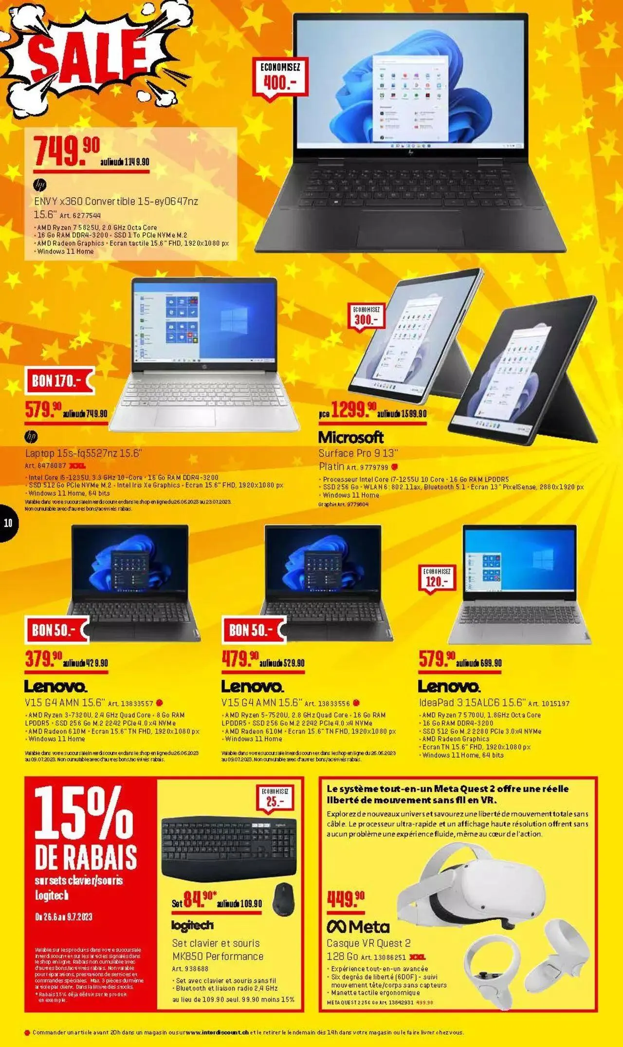 Interdiscount Aktionen FR von 26. Juni bis 31. Dezember 2023 - Prospekt seite  10