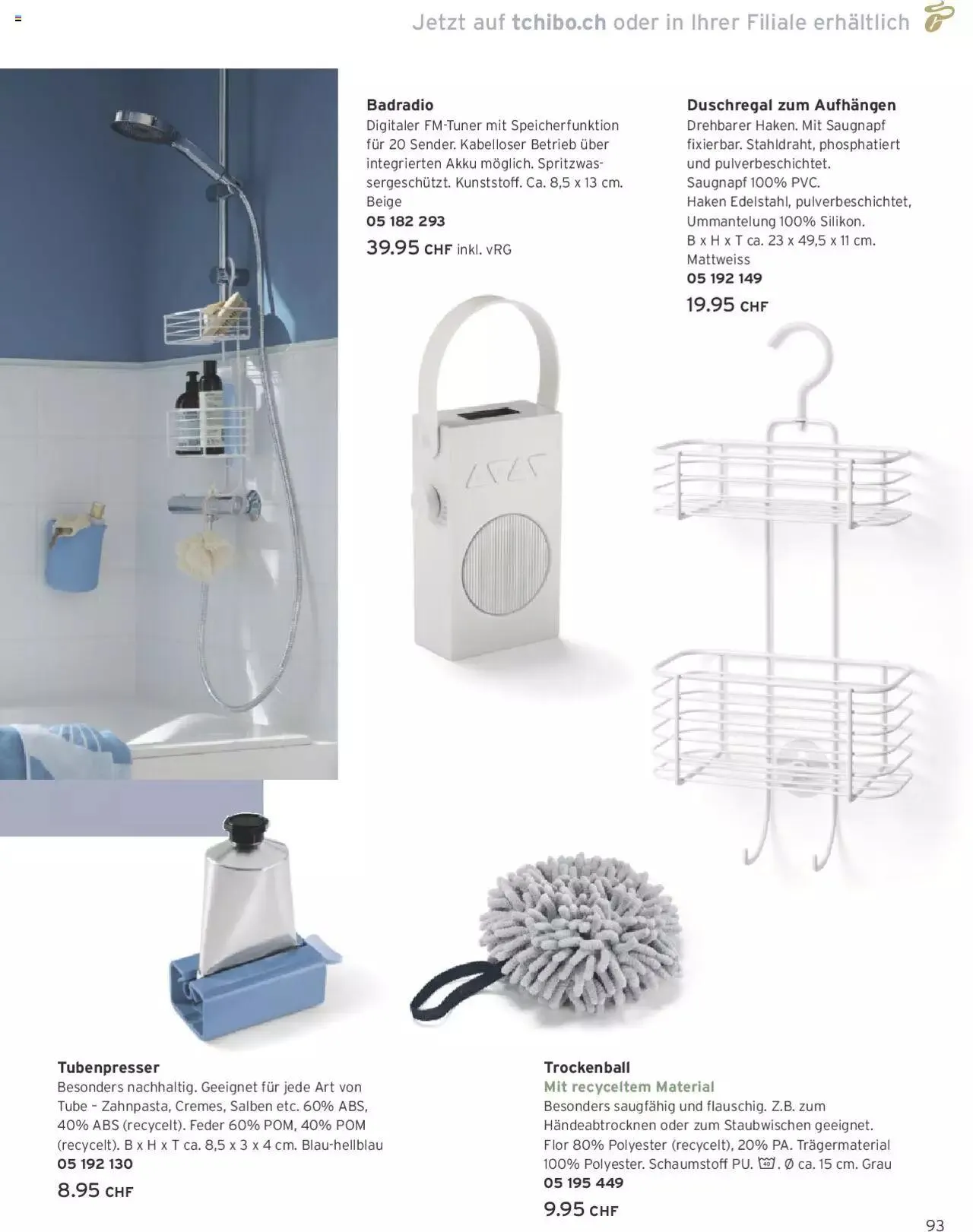 Tchibo Aktionen von 22. April bis 31. Dezember 2024 - Prospekt seite 93