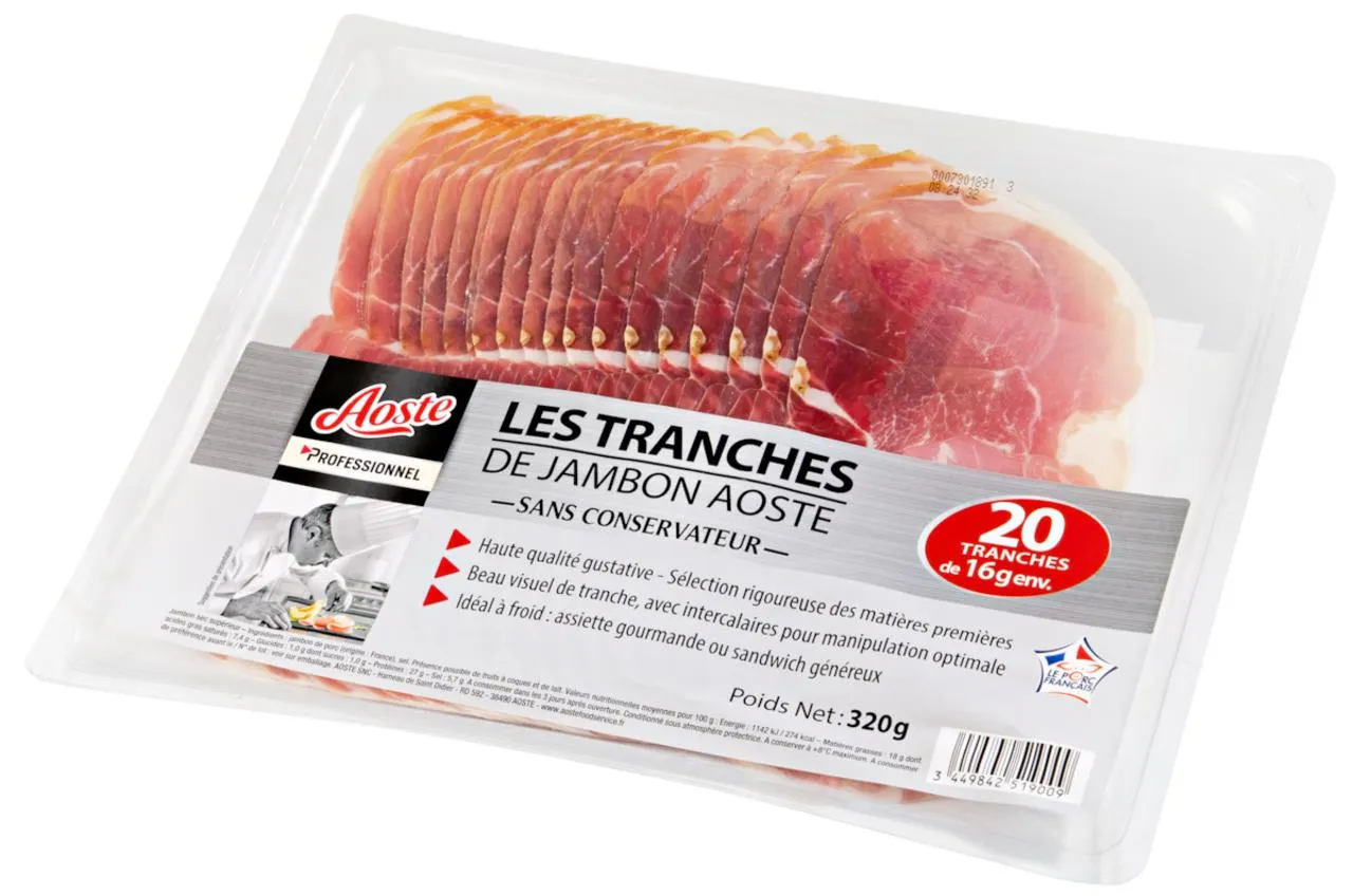 Rohschinken aoste, geschnitten, 320 g