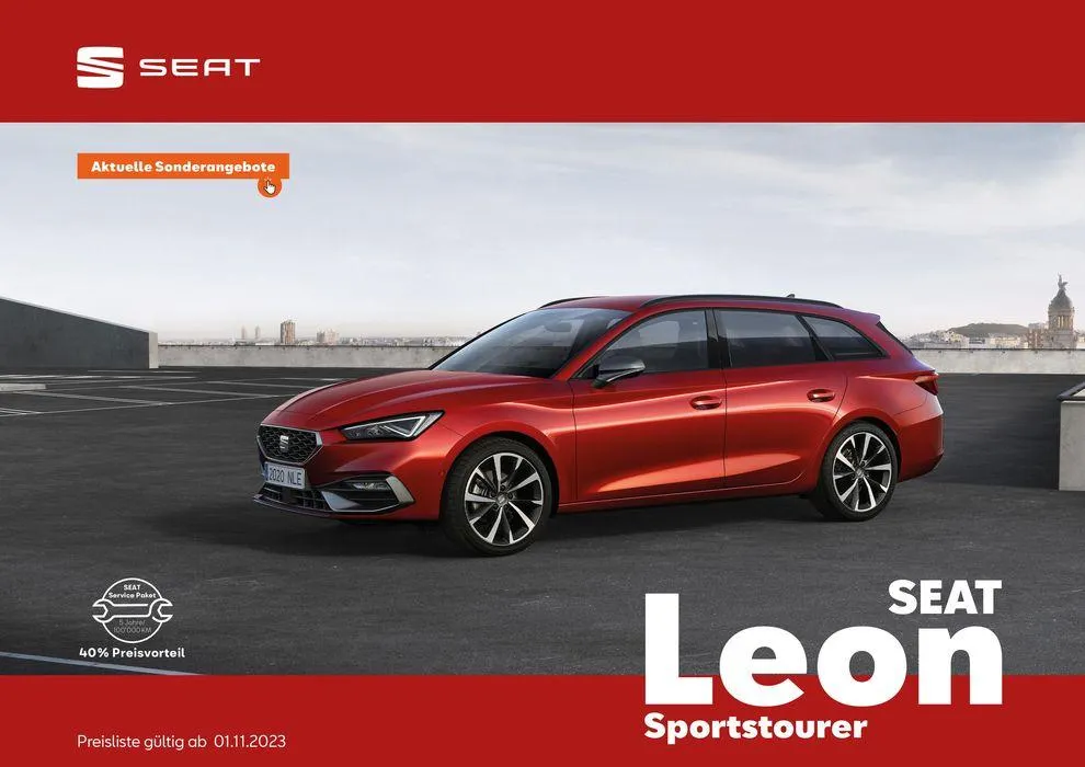 SEAT Leon Sportstourer von 10. November bis 31. Dezember 2024 - Prospekt seite  1