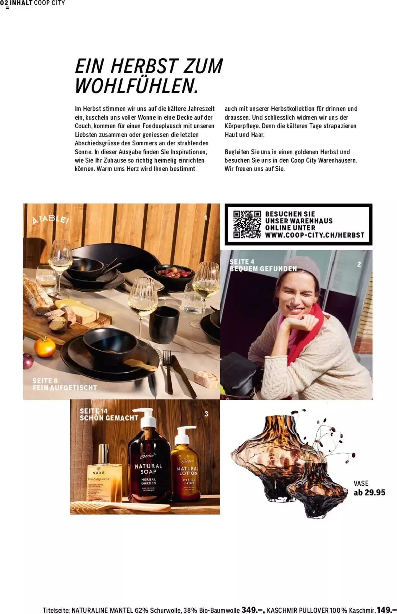 Coop City Magazin von 19. September bis 8. Oktober 2023 - Prospekt seite  2