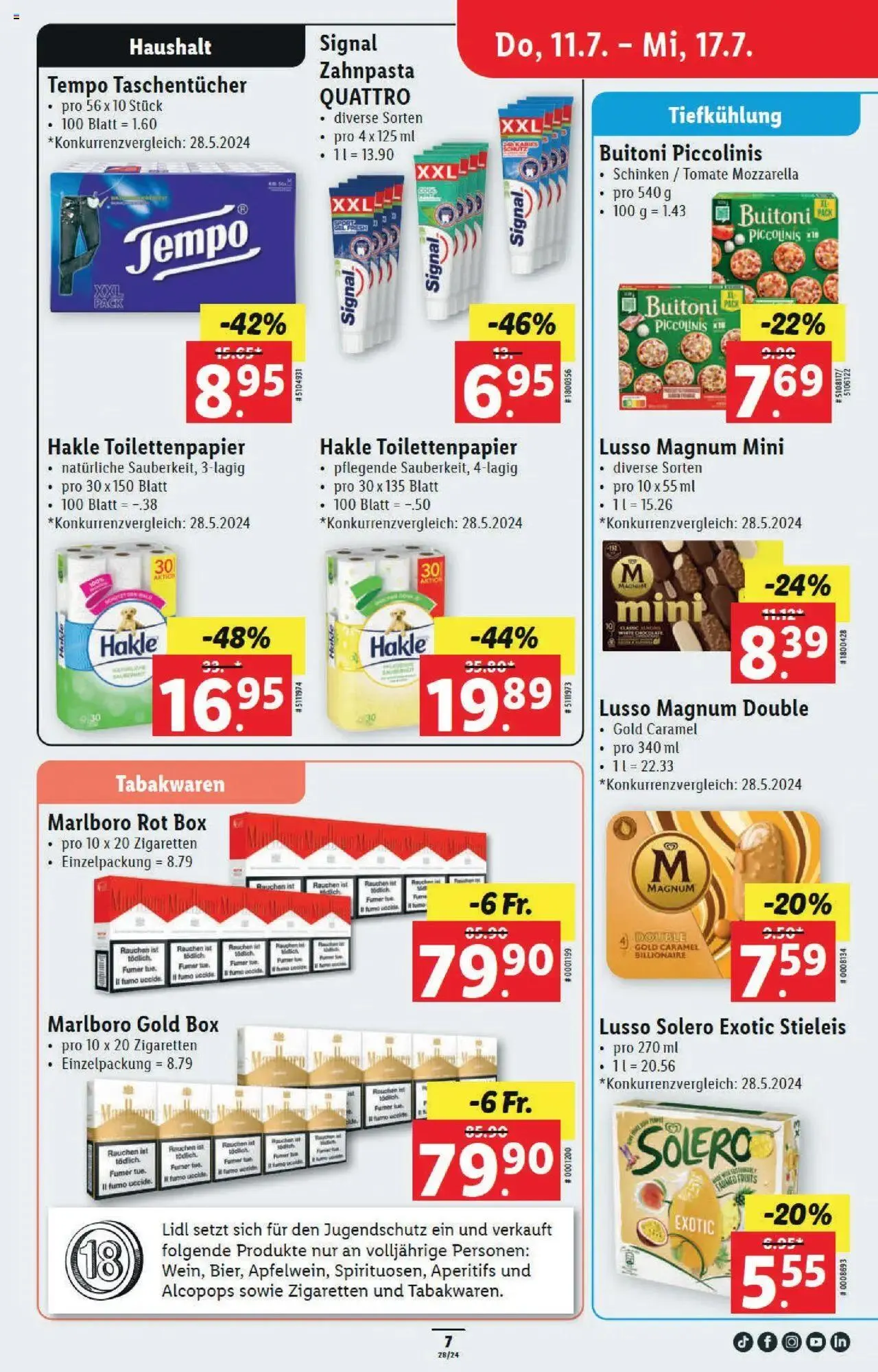 Lidl Aktionen von 11. Juli bis 17. Juli 2024 - Prospekt seite 7