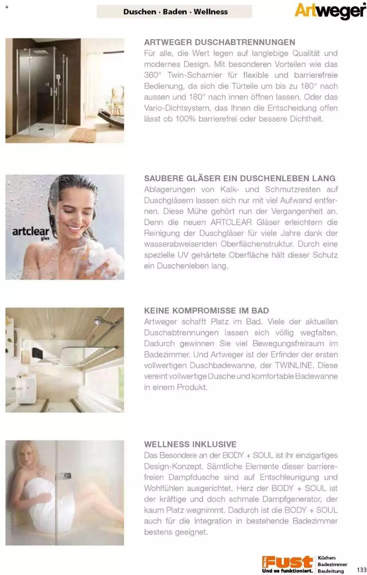 Fust Badezimmermagazin von 17. April bis 31. Dezember 2023 - Prospekt seite 133