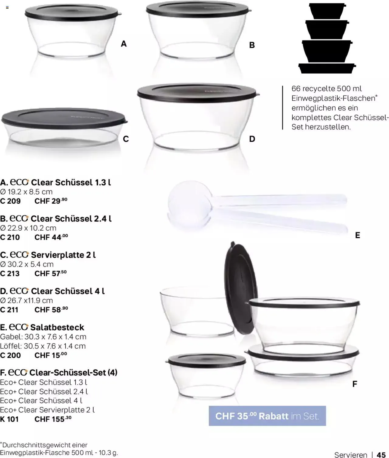 Tupperware Aktionen Herbst / Winter 2023 von 1. November bis 31. Dezember 2023 - Prospekt seite  45