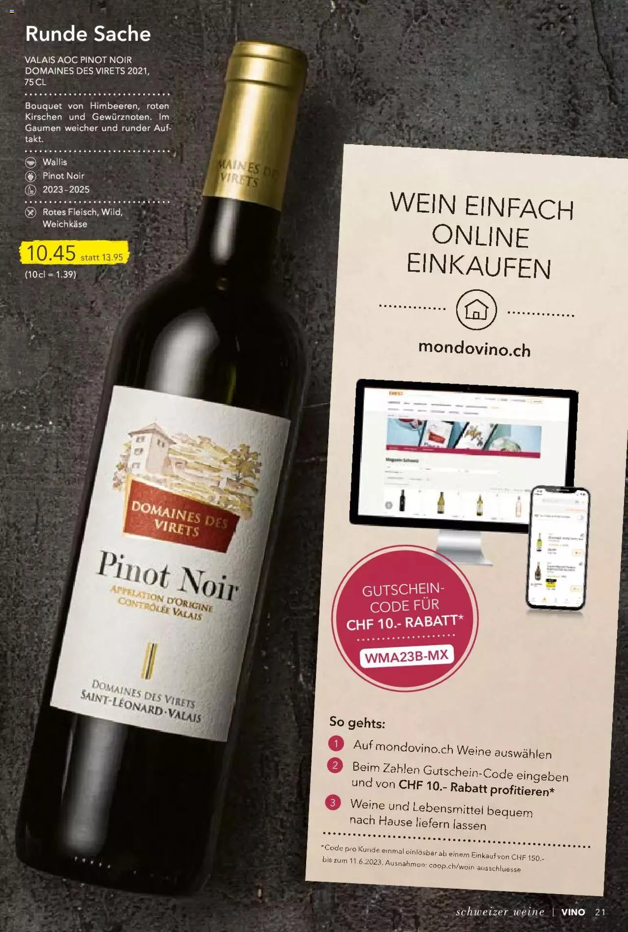 Coop Aktionen - Vino von 30. Mai bis 31. Dezember 2023 - Prospekt seite  21