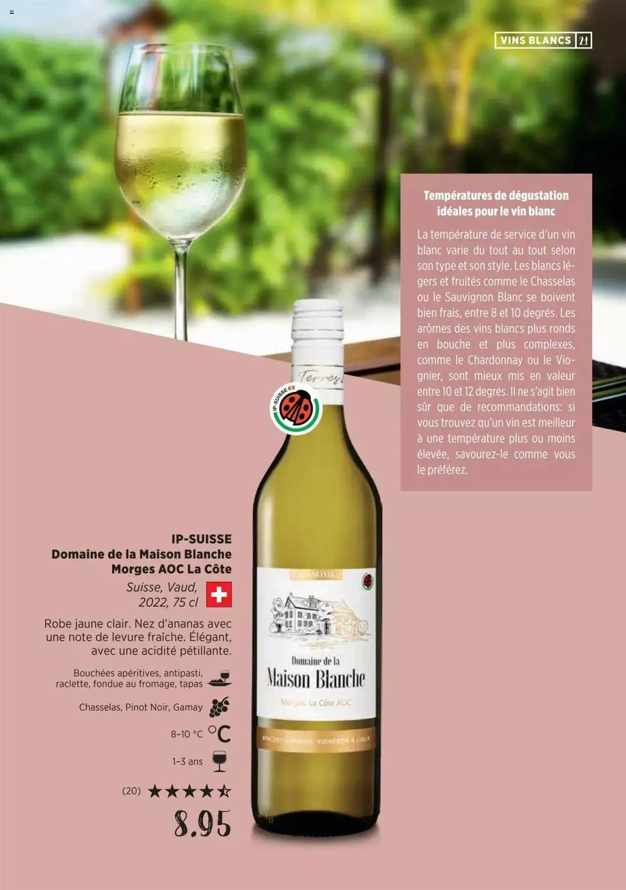 Denner Guide des vins 2023 /2024 FR von 11. September bis 31. Dezember 2024 - Prospekt seite  21