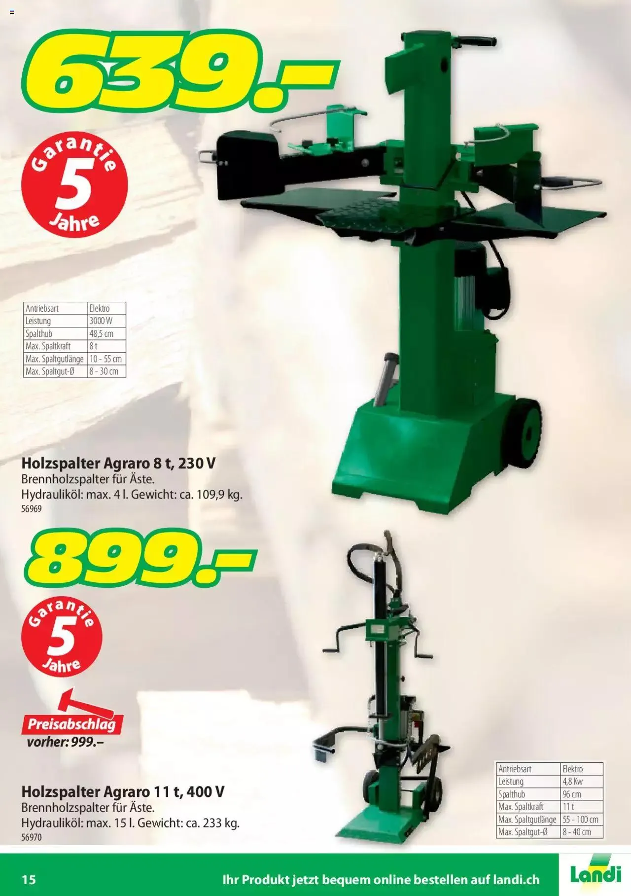 Landi - Motorgeräte 2022 von 1. April bis 31. Dezember 2023 - Prospekt seite 15
