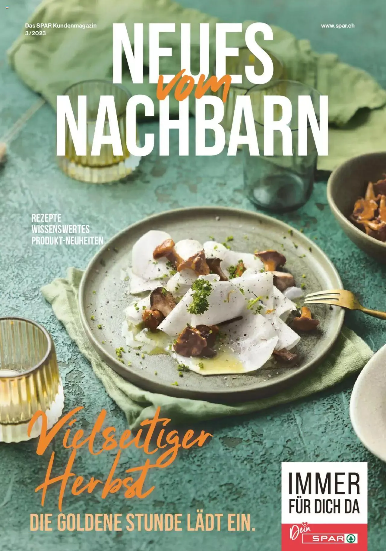 SPAR Kundenmagazin von 22. September bis 31. Dezember 2023 - Prospekt seite  1