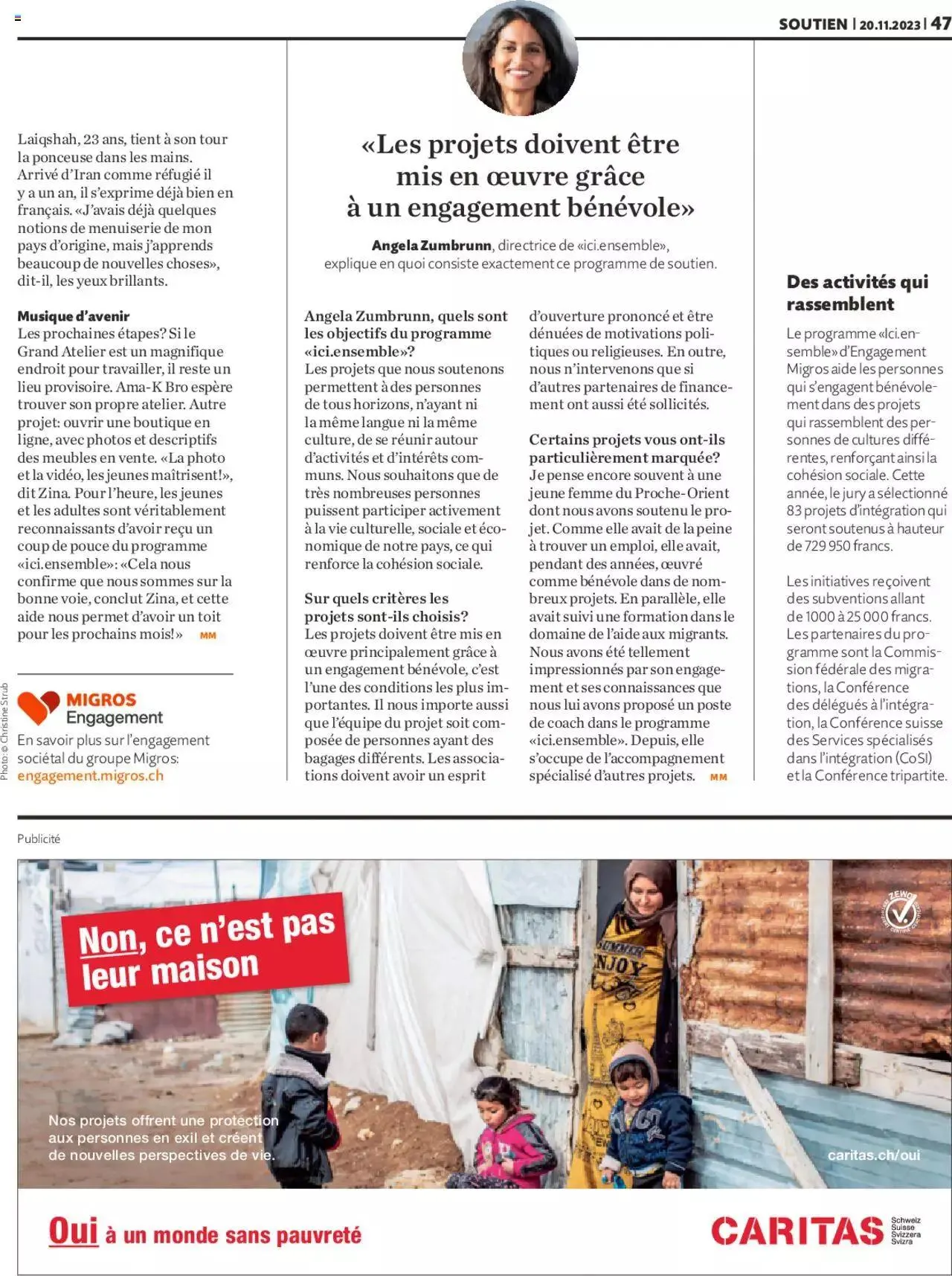 Migros Magazin FR von 20. November bis 31. Dezember 2023 - Prospekt seite 47