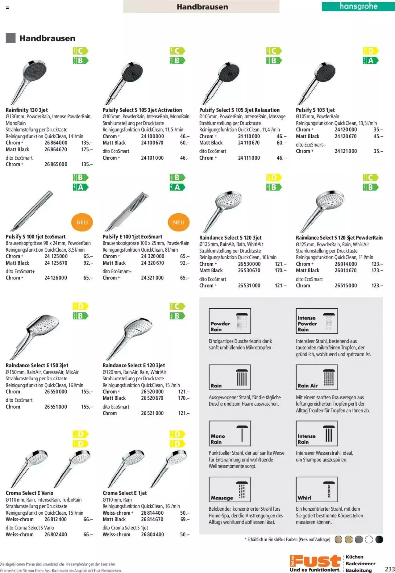 Fust Aktionen Badezimmermagazin von 17. April bis 31. Dezember 2024 - Prospekt seite 233
