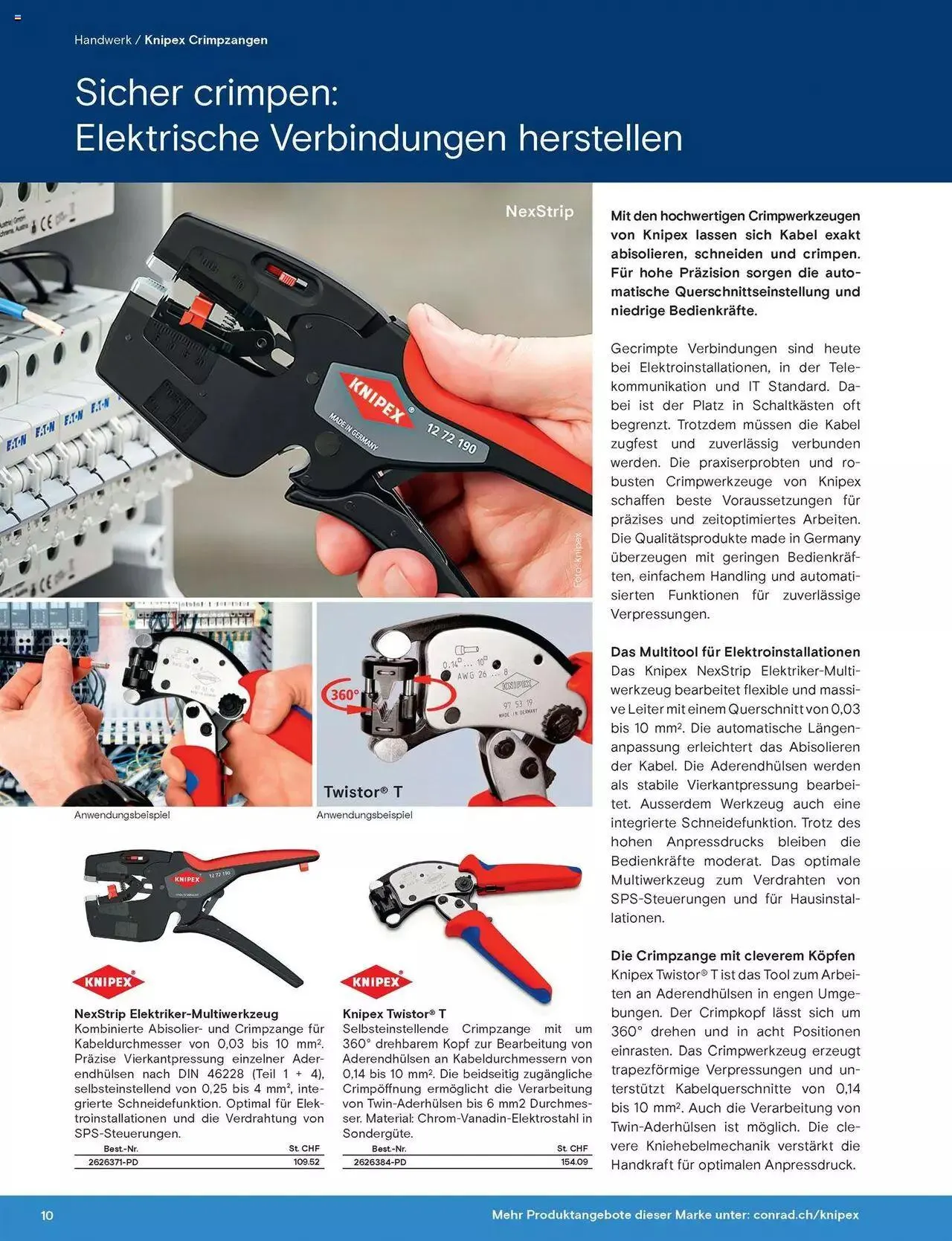 Conrad Handwerk und Technik von 8. Mai bis 31. Dezember 2023 - Prospekt seite  10
