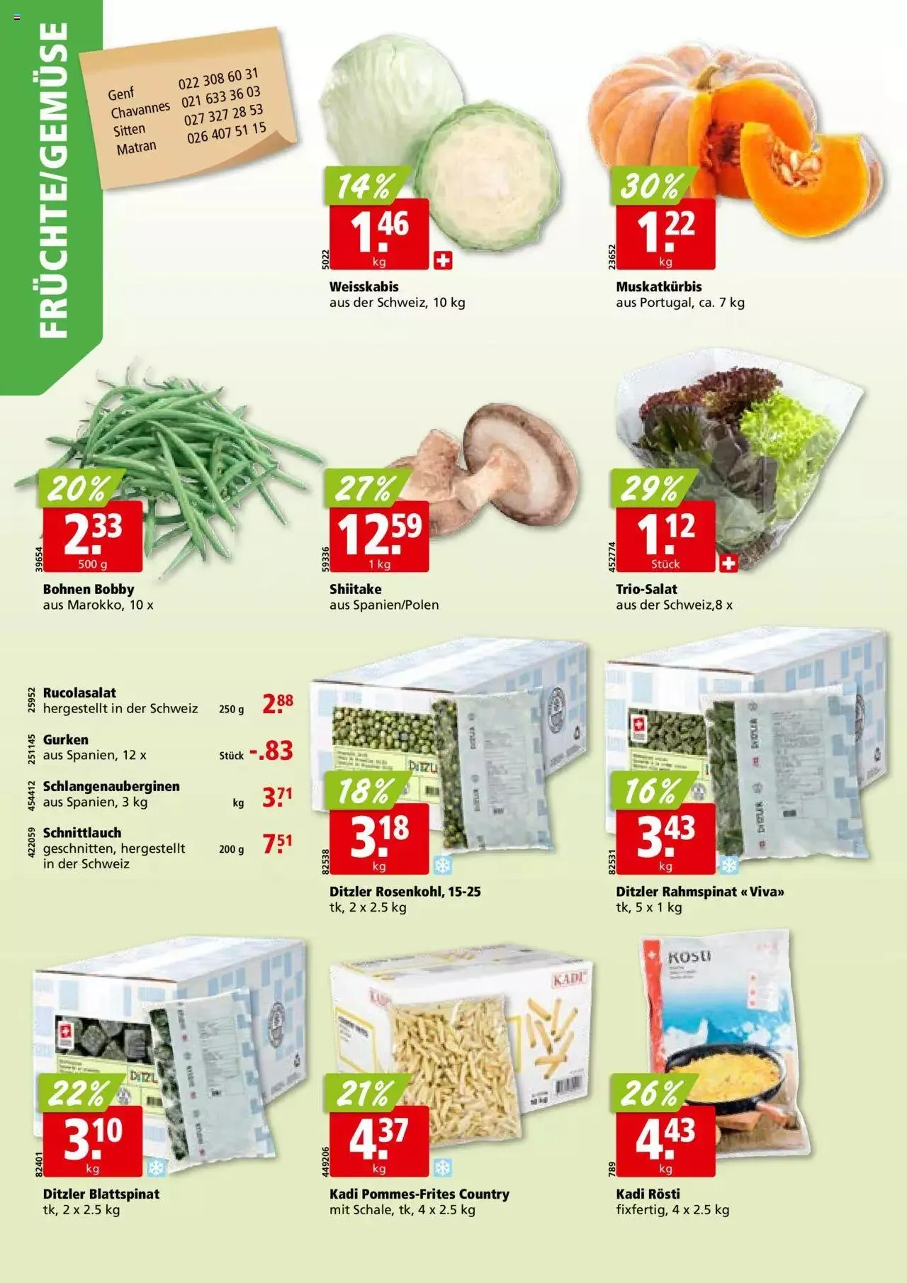 Aligro Aktionen für Businesskunden - Chavannes, Matran, Genf, Sitten von 4. Dezember bis 9. Dezember 2023 - Prospekt seite 2