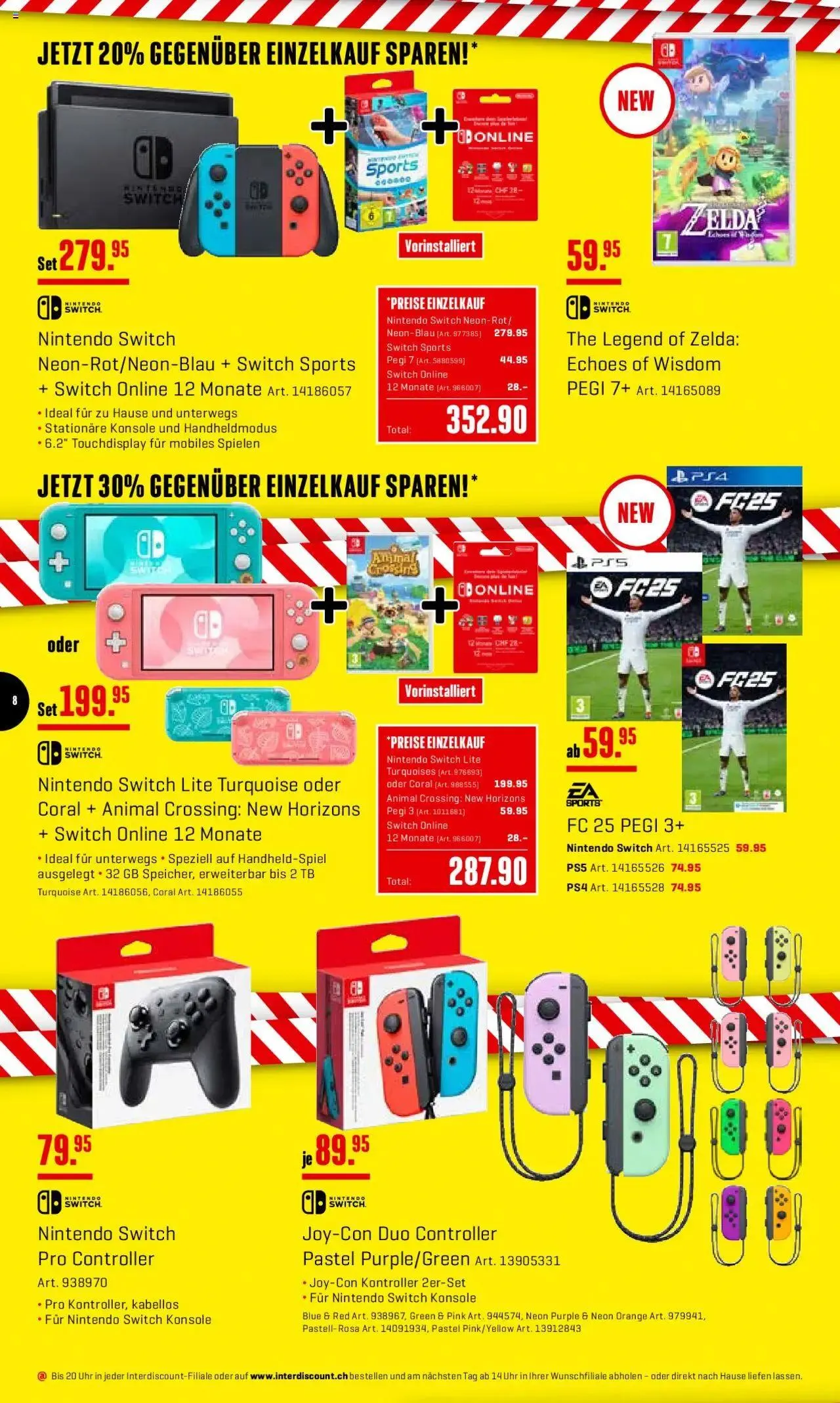 Interdiscount Aktionen von 7. Oktober bis 20. Oktober 2024 - Prospekt seite 8