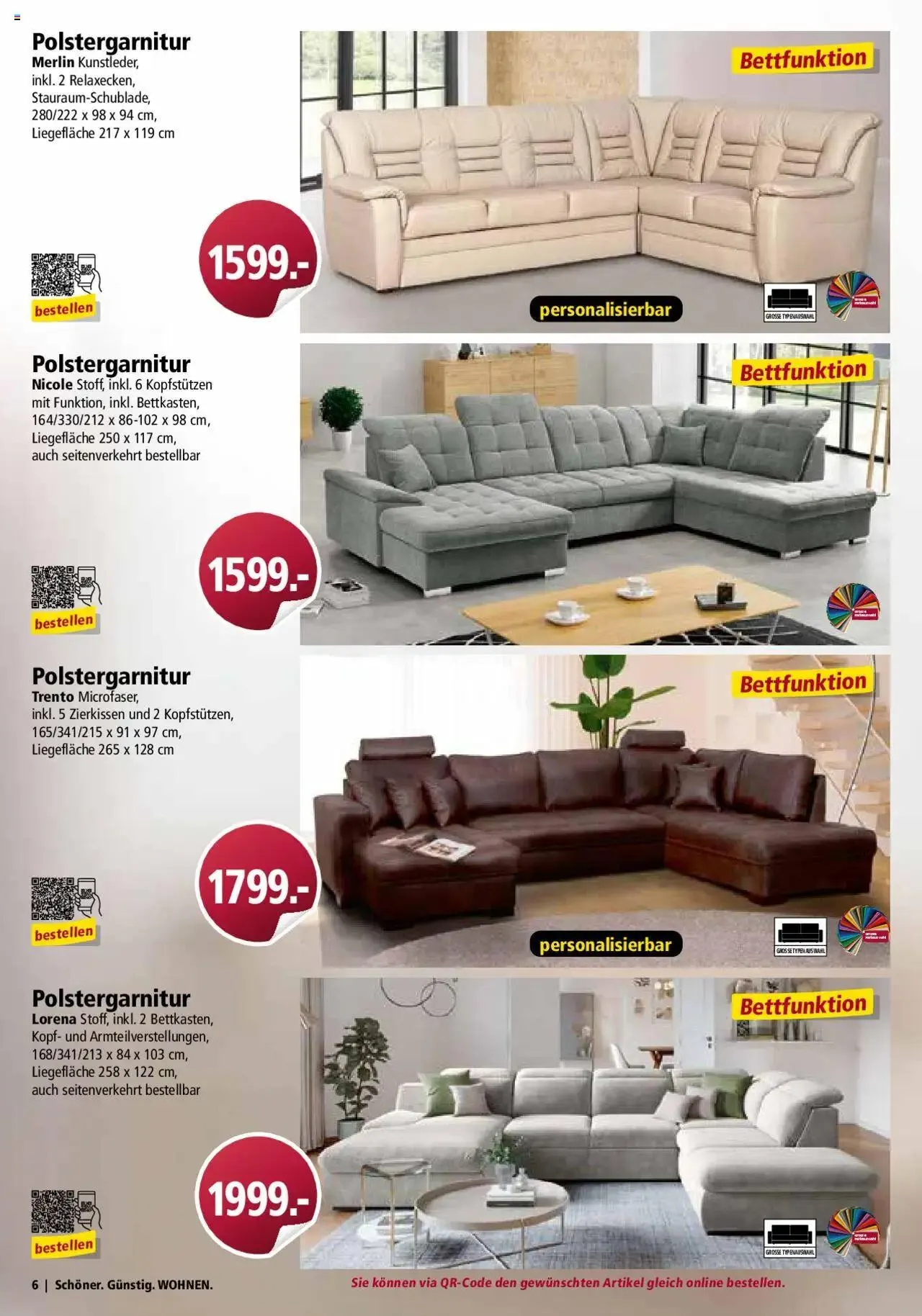 Otto's Moebelflyer von 1. September bis 31. Oktober 2024 - Prospekt seite  6