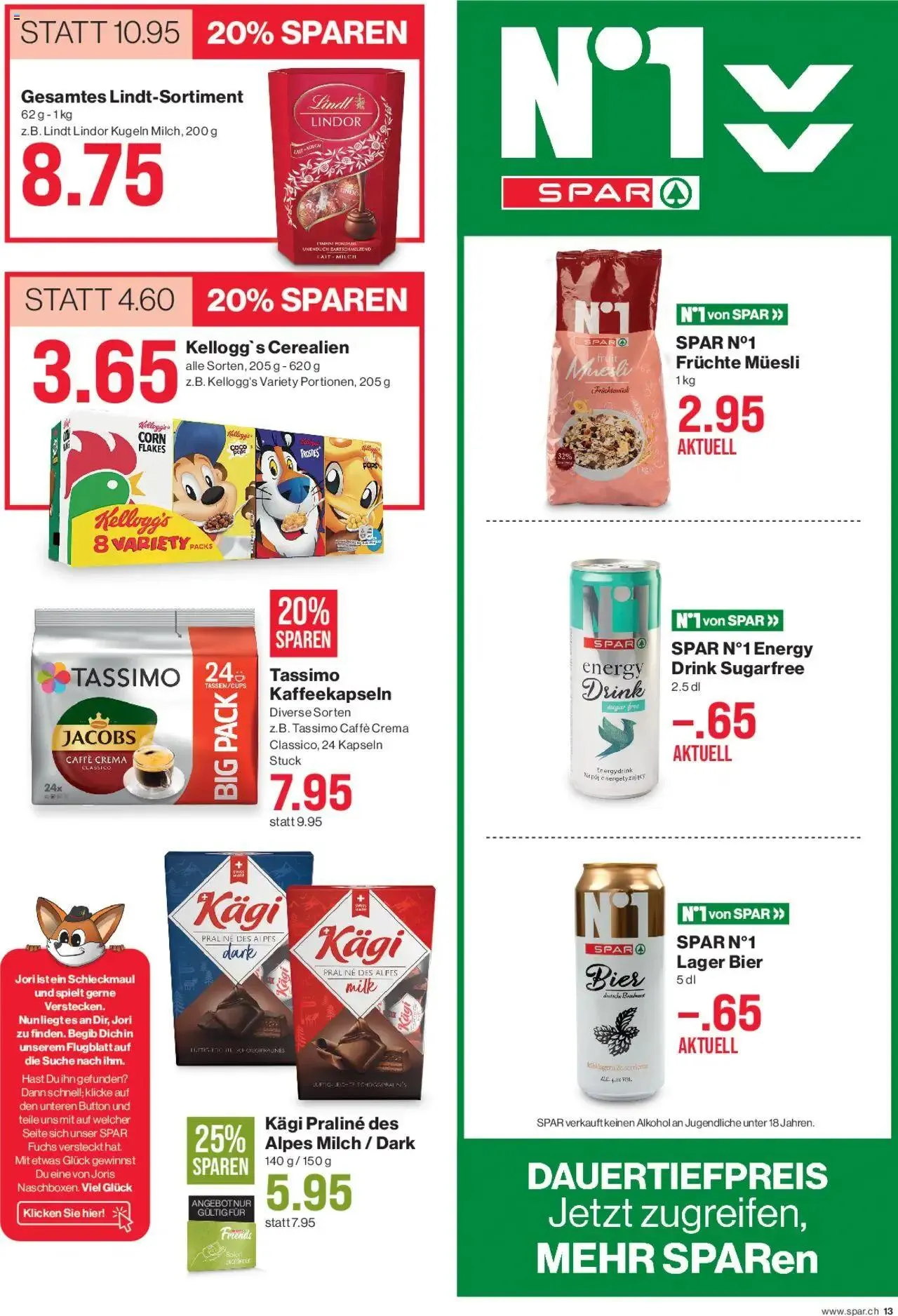 SPAR Aktionen von 3. Oktober bis 9. Oktober 2024 - Prospekt seite 13