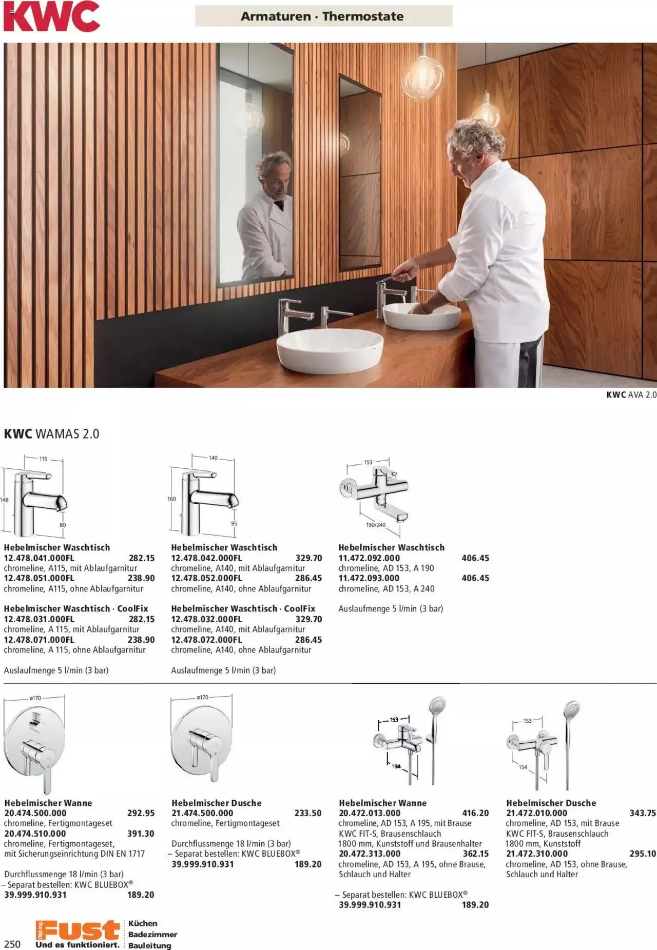 Fust Aktionen Badezimmermagazin von 17. April bis 31. Dezember 2024 - Prospekt seite 250