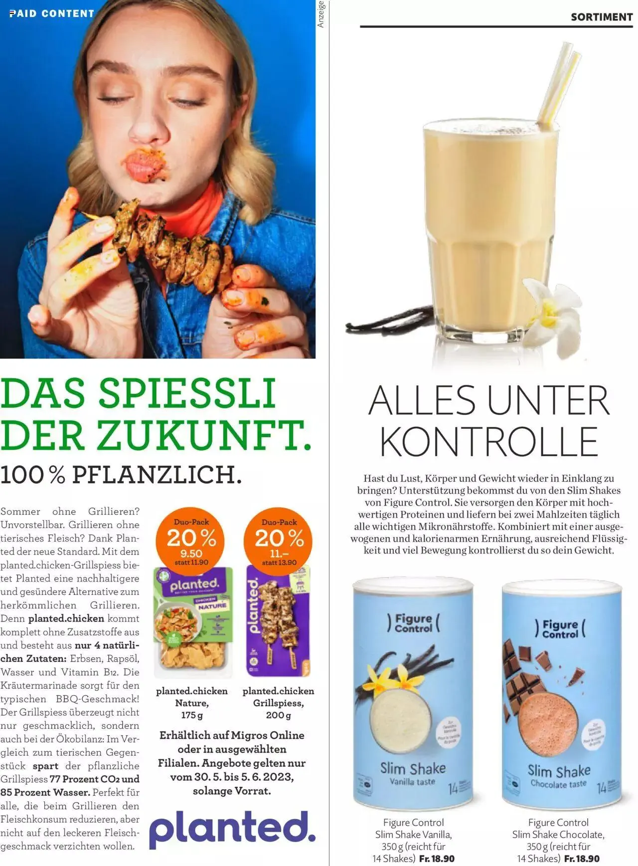 Migros Magazin von 30. Mai bis 31. Dezember 2023 - Prospekt seite  43