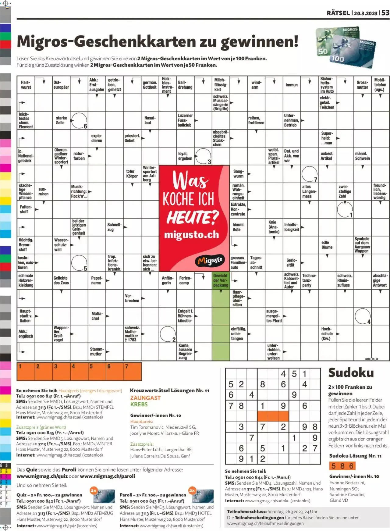 Migros - Magazin von 20. März bis 31. Dezember 2023 - Prospekt seite  53