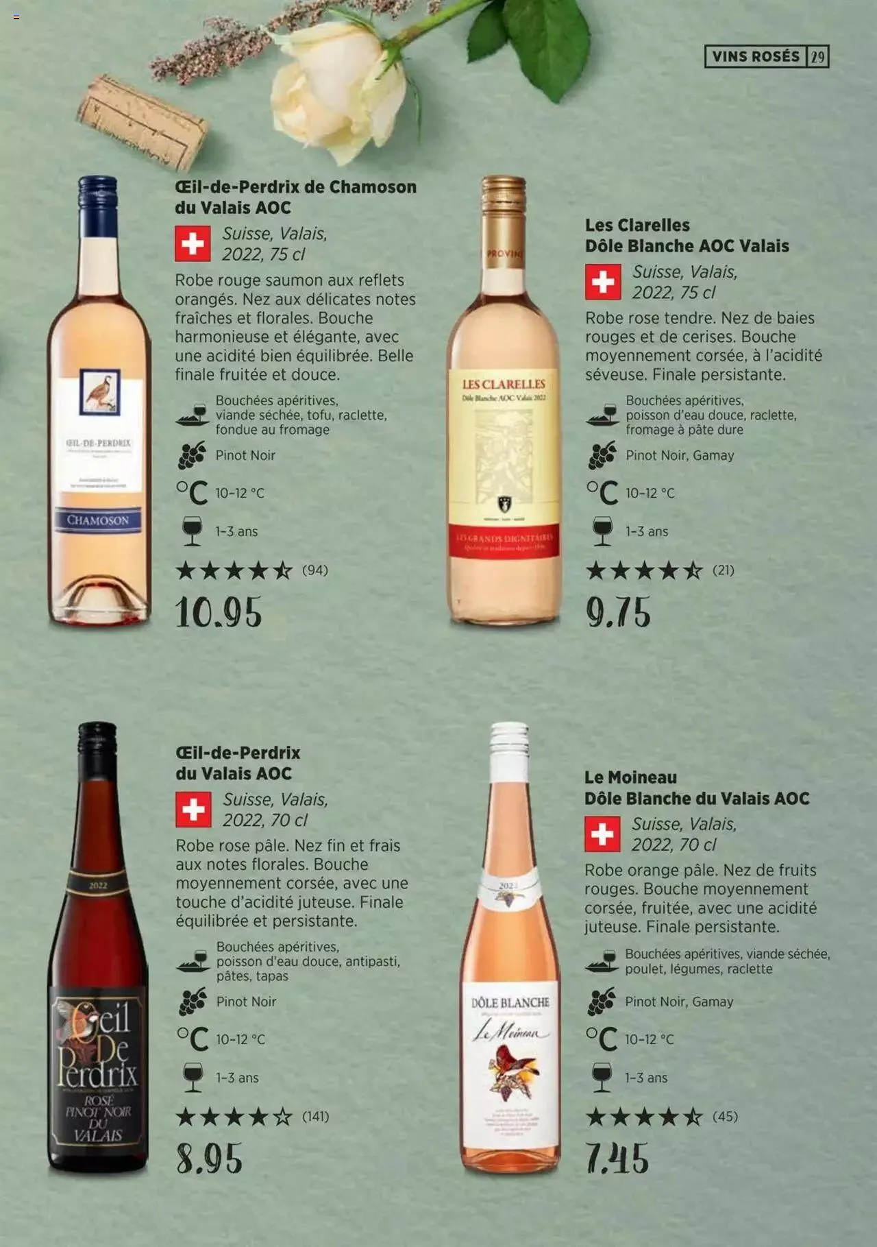 Denner Guide des vins 2023 /2024 FR von 11. September bis 31. Dezember 2024 - Prospekt seite  29