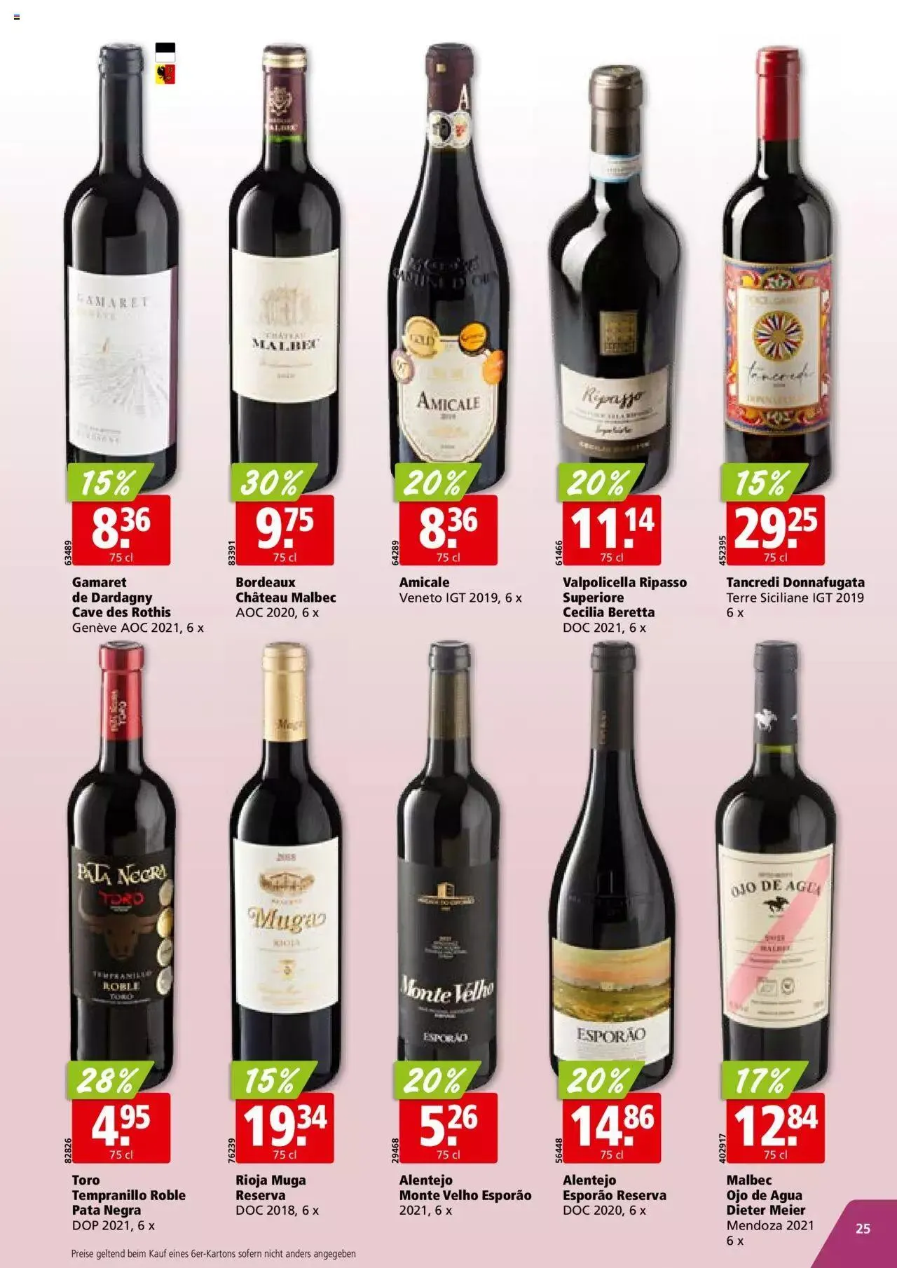 Aligro Aktionen für Businesskunden - Chavannes, Matran, Genf, Sitten von 4. Dezember bis 9. Dezember 2023 - Prospekt seite 25