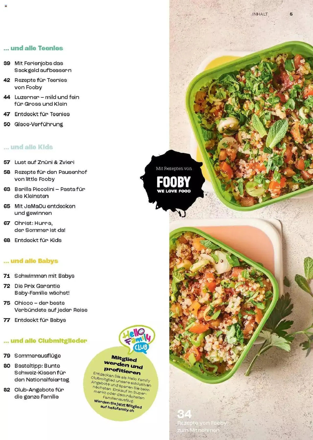 Coop Magazin Familien von 18. Juni bis 31. Dezember 2024 - Prospekt seite  5