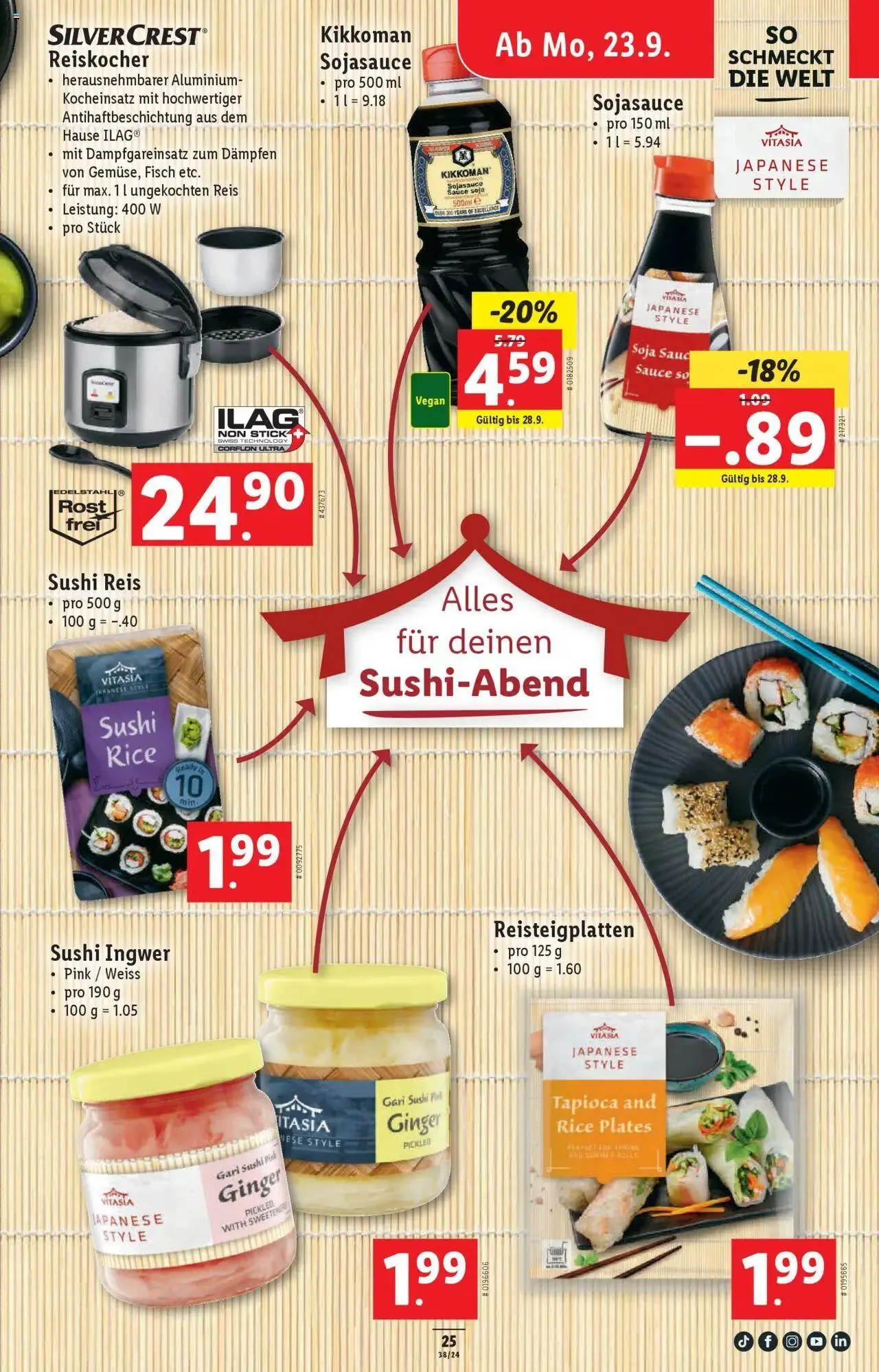 Lidl Aktionen von 19. September bis 25. September 2024 - Prospekt seite  25