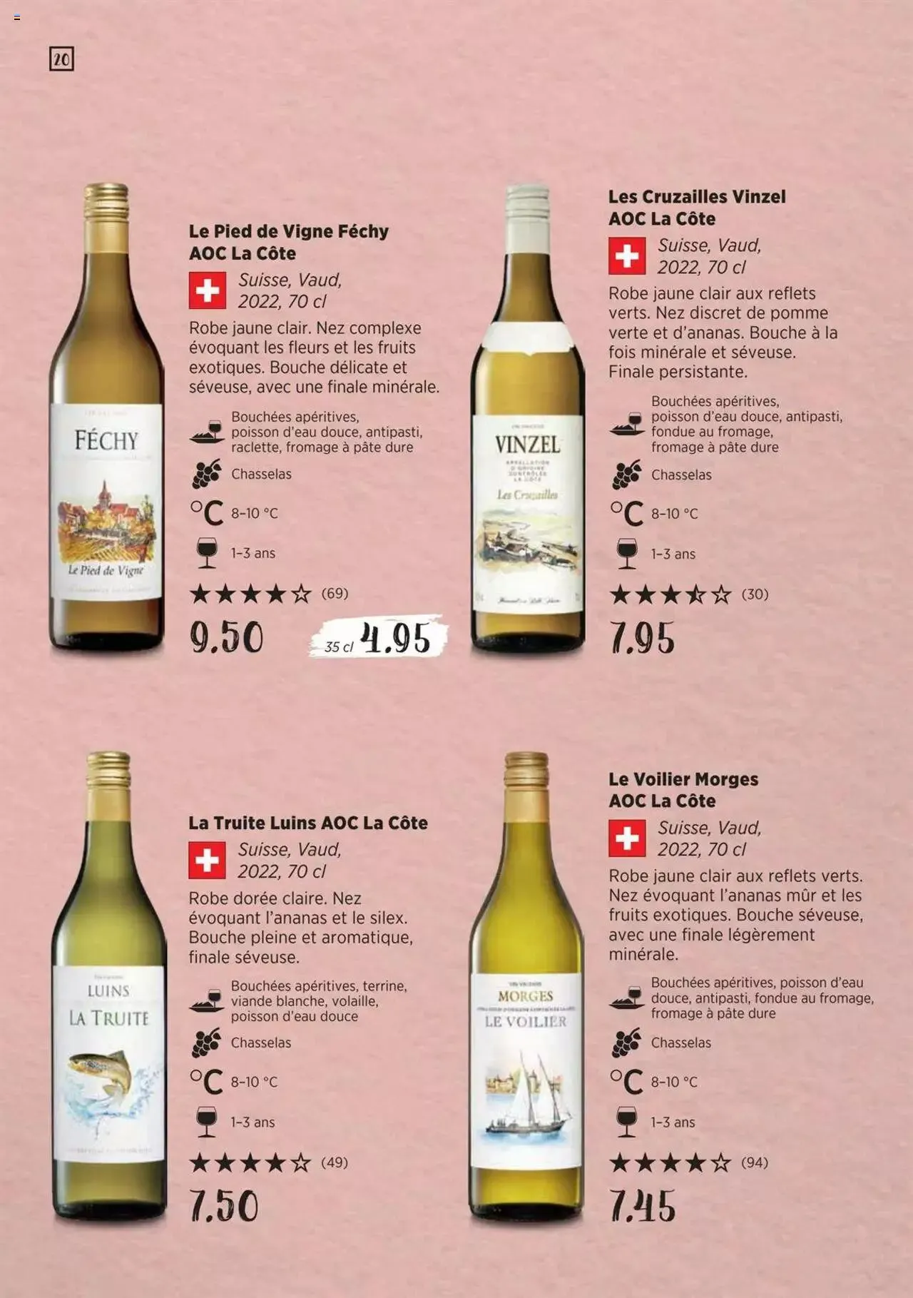 Denner Guide des vins 2023 /2024 FR von 11. September bis 31. Dezember 2024 - Prospekt seite  20