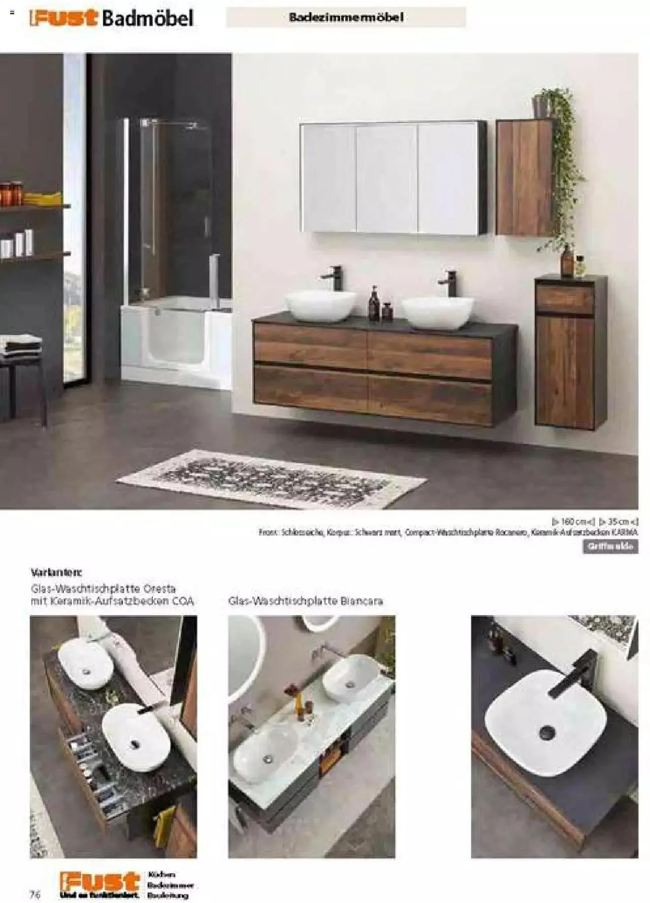 Fust Badezimmermagazin von 17. April bis 31. Dezember 2023 - Prospekt seite 76
