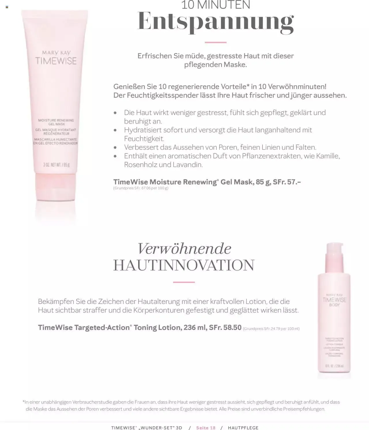 Mary Kay - Timewise Wunder-Set von 20. Oktober bis 31. Dezember 2023 - Prospekt seite  18