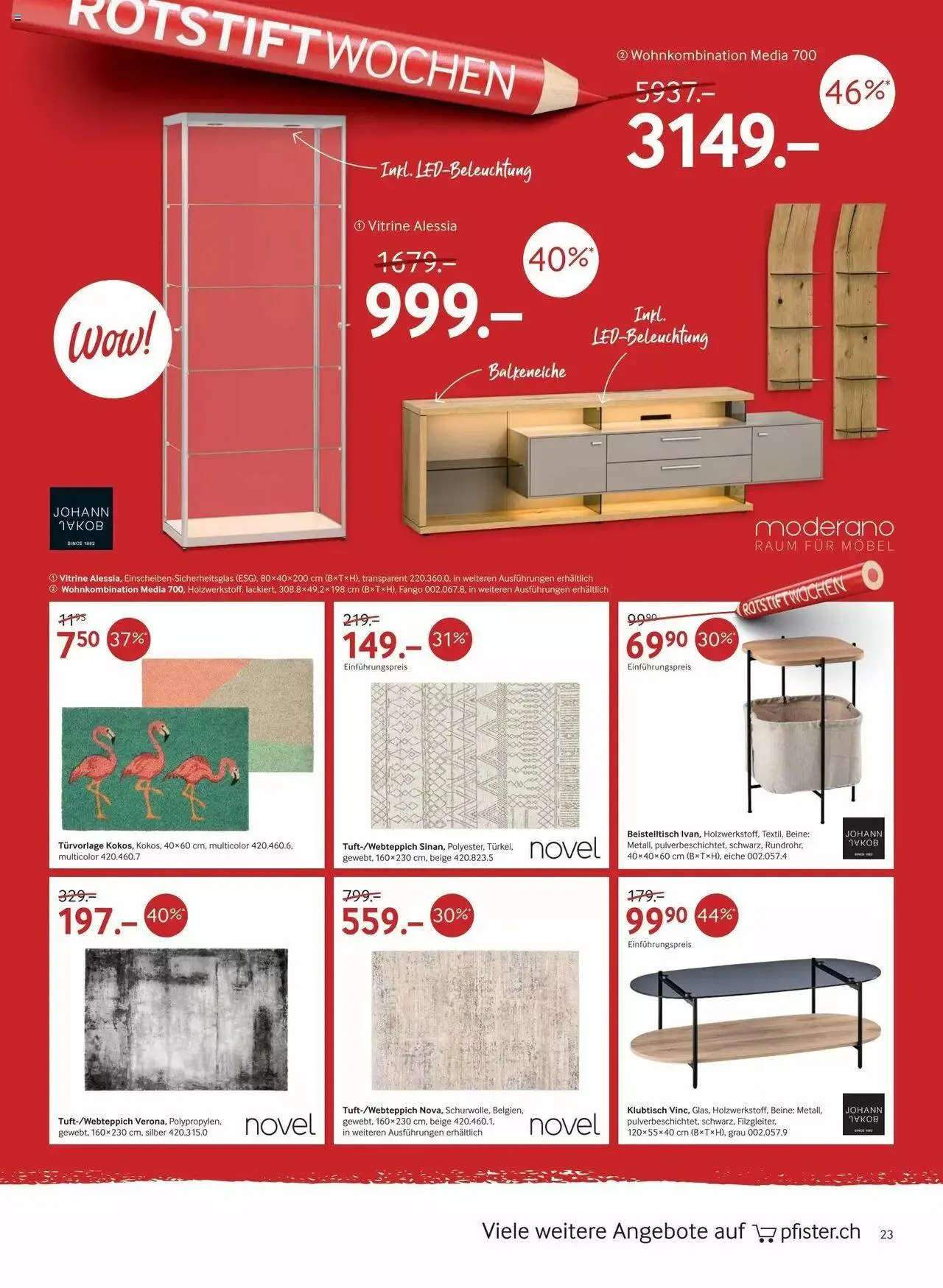Pfister Rotstift Summer 2023 von 27. Juni bis 21. August 2023 - Prospekt seite 23