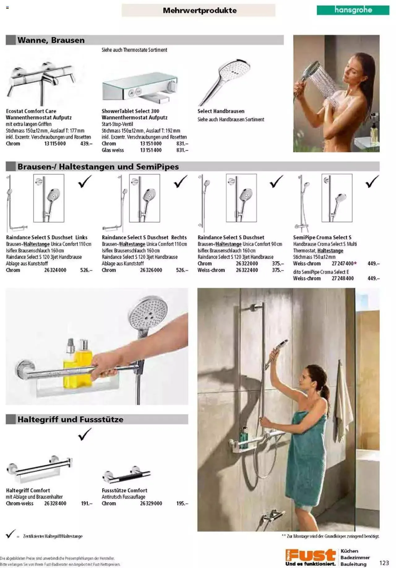 Fust Badezimmermagazin von 17. April bis 31. Dezember 2023 - Prospekt seite 123