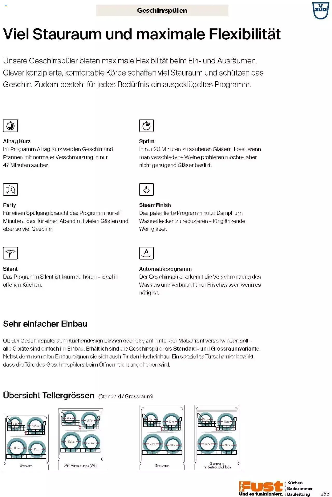 Fust Küchen- und Badezimmerprospekt von 4. März bis 31. Dezember 2024 - Prospekt seite  253