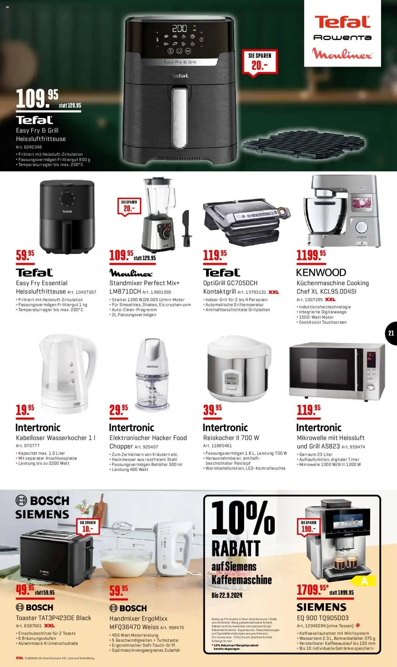 Interdiscount Mobile Prospekt von 9. September bis 22. September 2024 - Prospekt seite  21