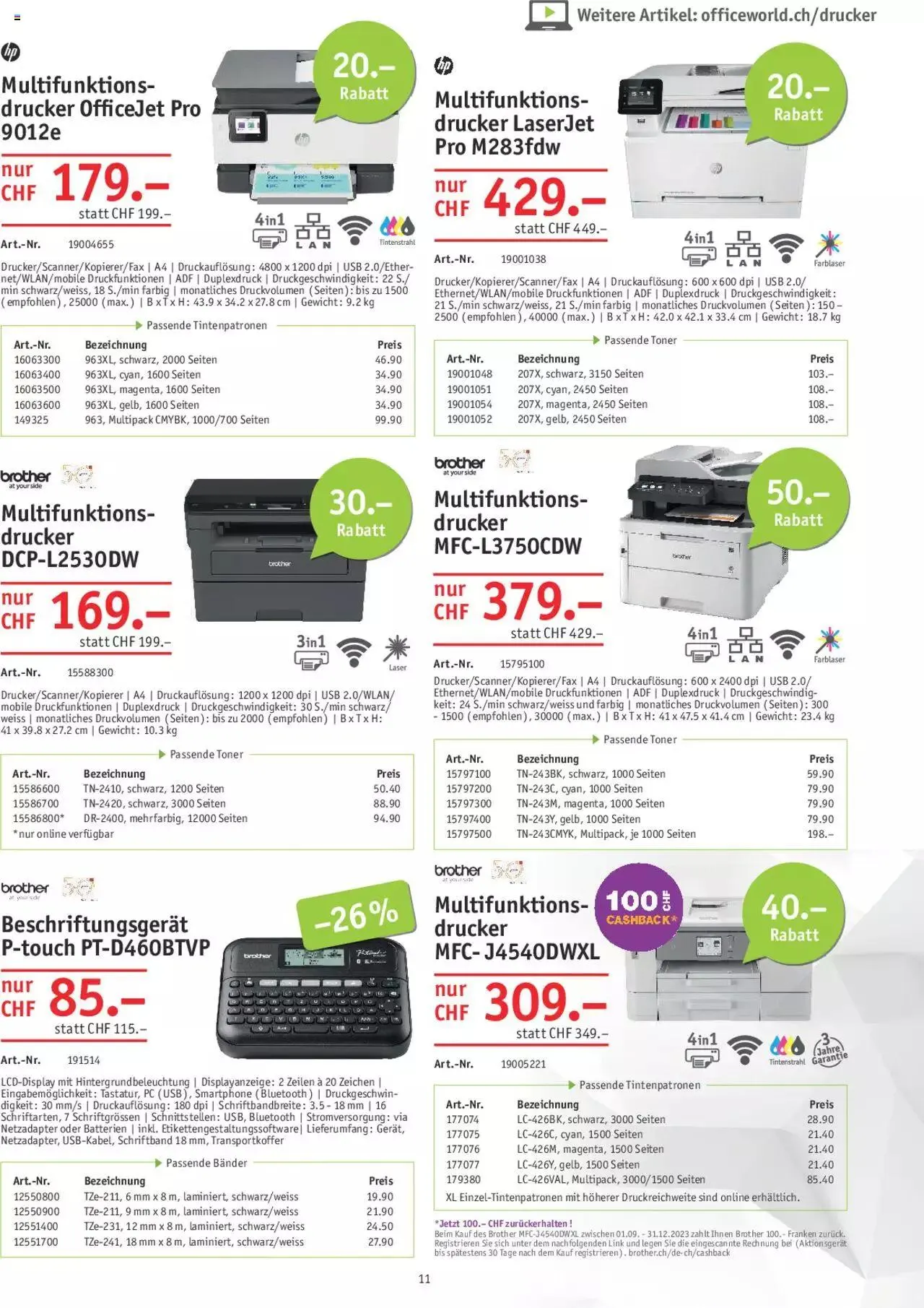 Office World Aktionen von 24. August bis 27. September 2023 - Prospekt seite 11