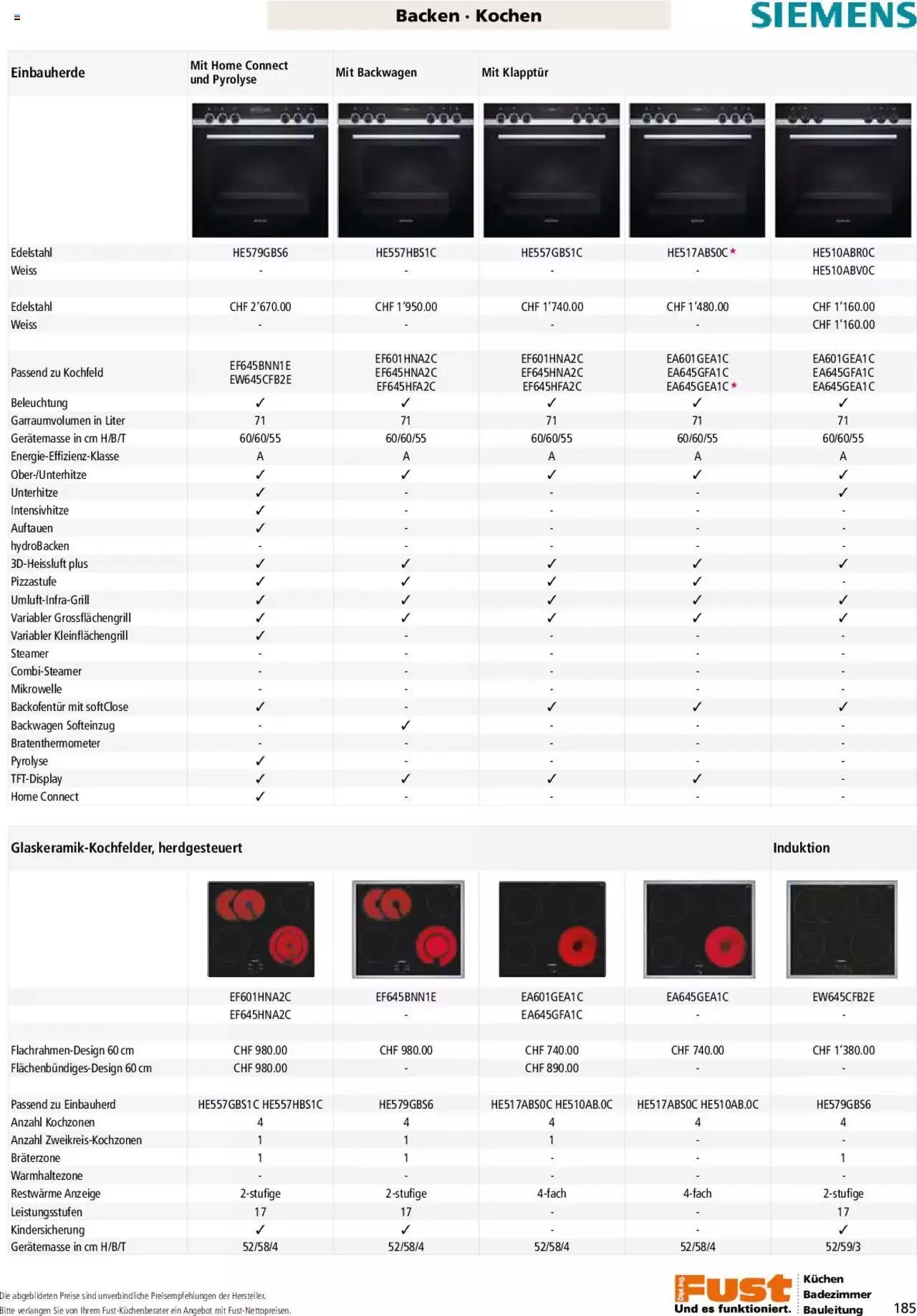 Fust - Küchenmagazin - Riesenauswahl von 22. Februar bis 31. Dezember 2023 - Prospekt seite 185