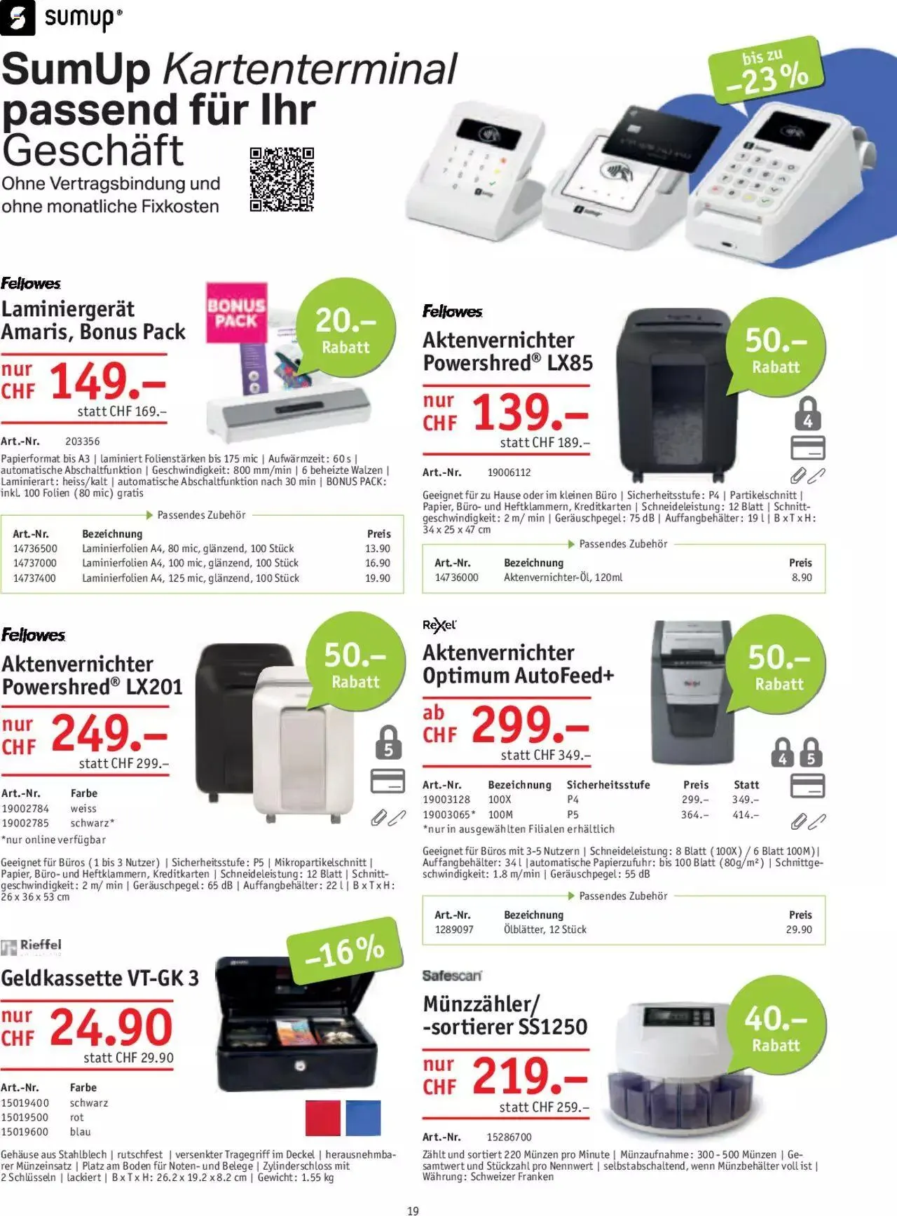 Office World Aktionen von 30. November bis 27. Dezember 2023 - Prospekt seite 19