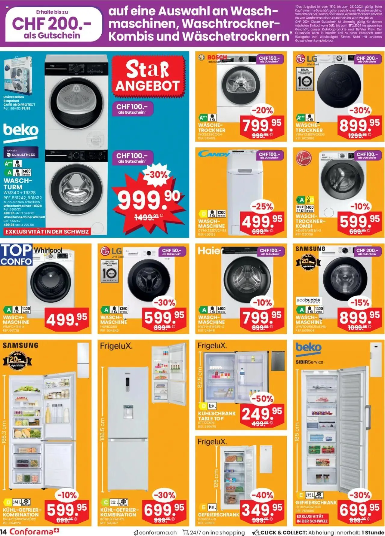 Conforama Aktionen Festival von 15. Oktober bis 28. Oktober 2024 - Prospekt seite  14