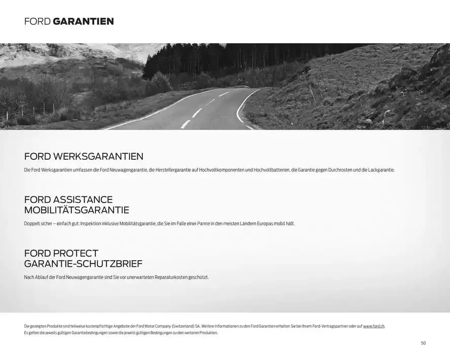 FORD TRANSIT COURIER Technische Daten Preisliste von 12. November bis 12. November 2025 - Prospekt seite 50