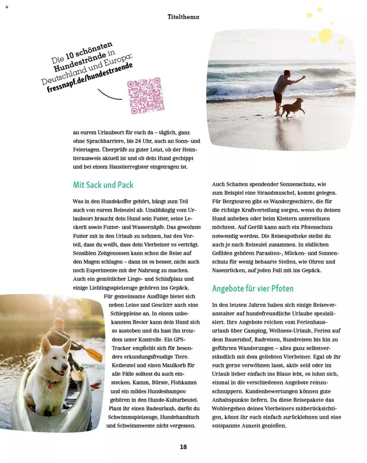 Fressnapf Magazin von 1. Mai bis 31. Dezember 2023 - Prospekt seite  18