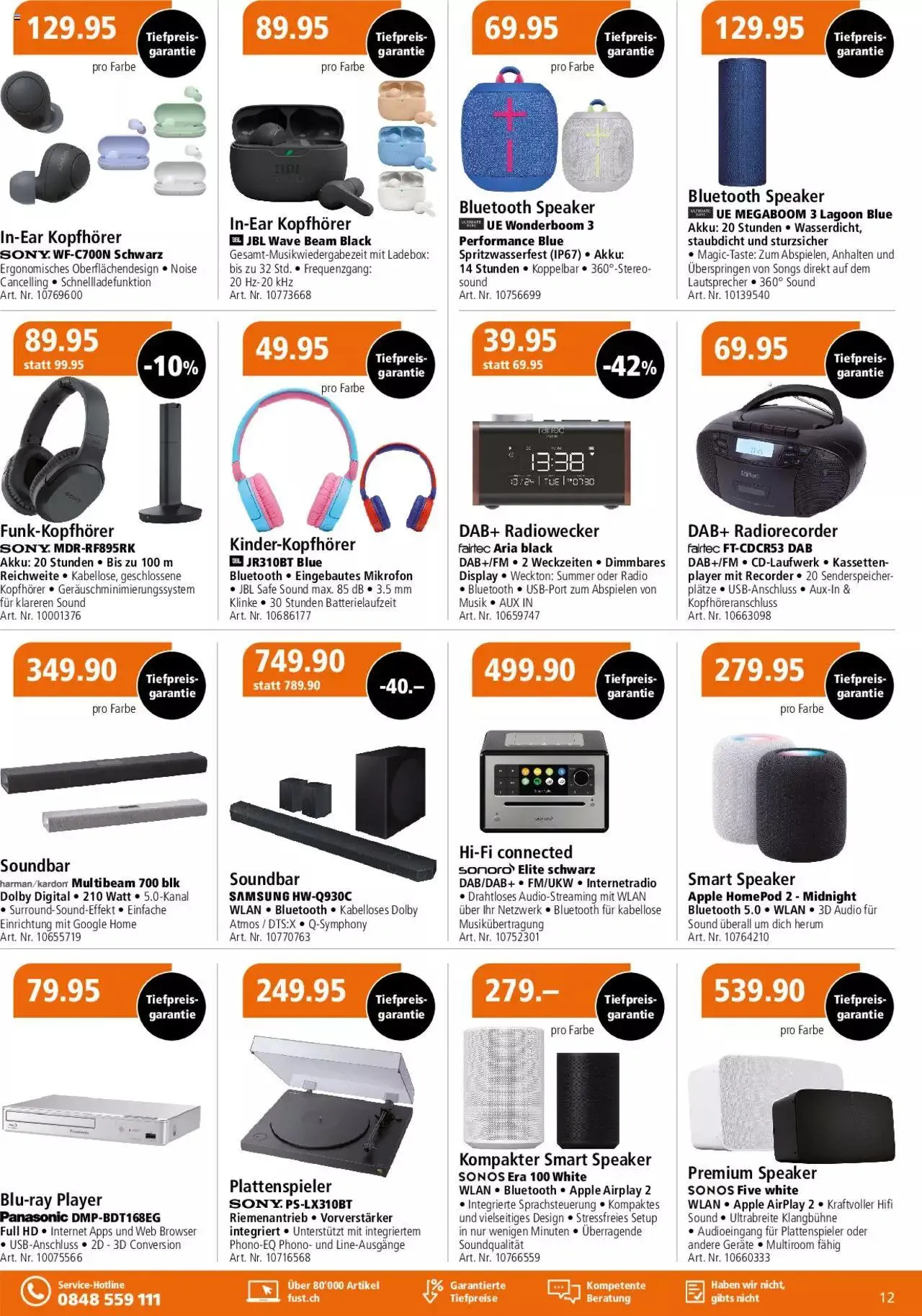 Fust Multimedia Post von 6. November bis 19. November 2023 - Prospekt seite 12