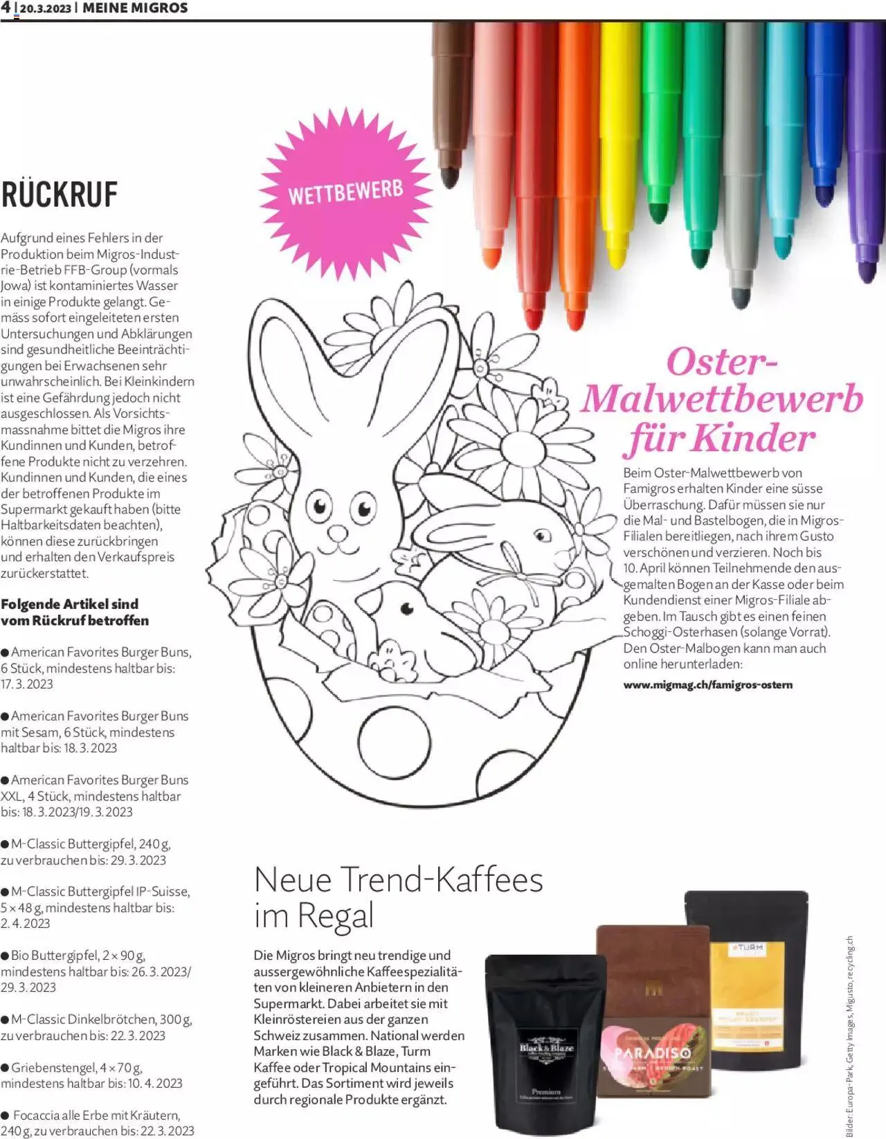 Migros - Magazin von 20. März bis 31. Dezember 2023 - Prospekt seite 4